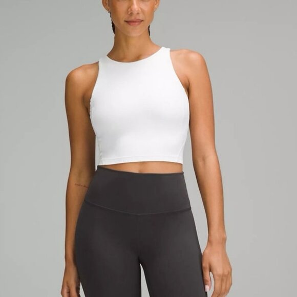 Lululemon Align High-Neck White Tank Top Size 4 - Picture 1 of 5